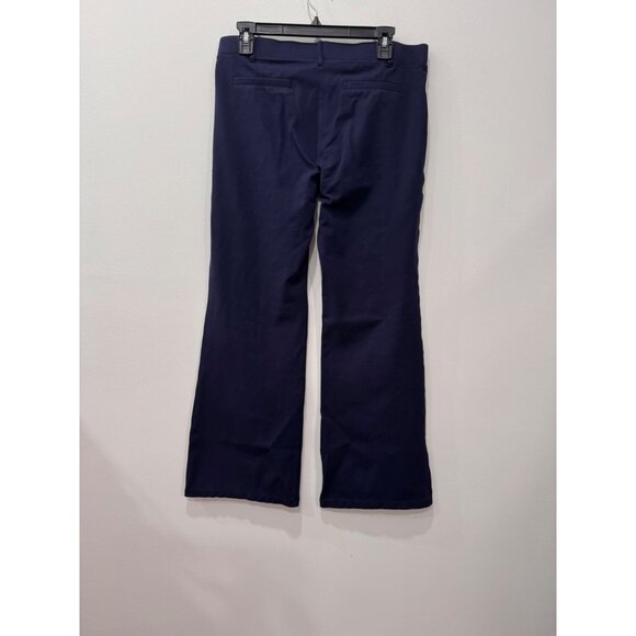 Betabrand Women's Size Large Petite Navy Wide-Leg Stretch Dress Pants - Picture 8 of 9
